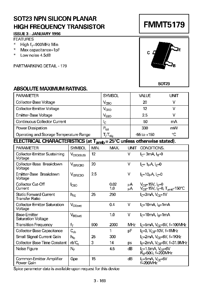 FMMT5179_9058544.PDF Datasheet