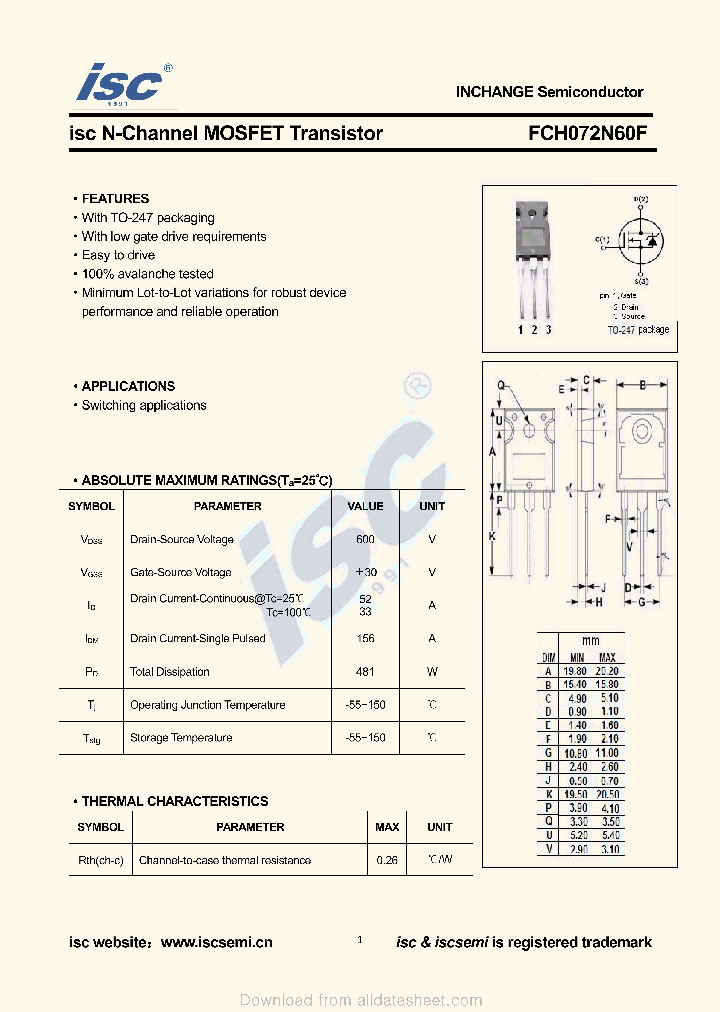 FCH072N60F_9059487.PDF Datasheet