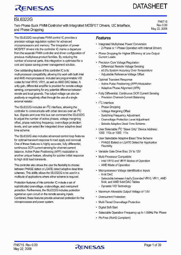 ISL6322GIRZ_9060121.PDF Datasheet
