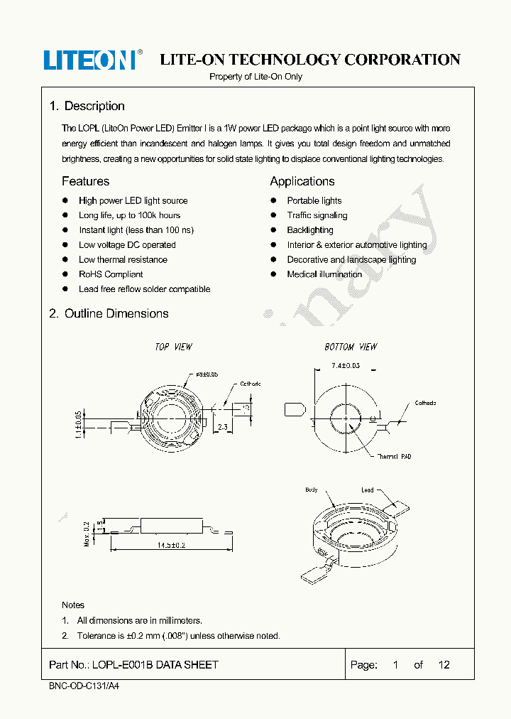 LOPL-E001B_9060525.PDF Datasheet