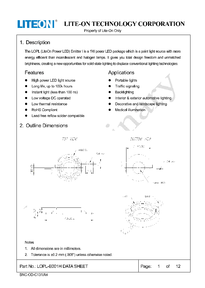 LOPL-E001H_9060528.PDF Datasheet
