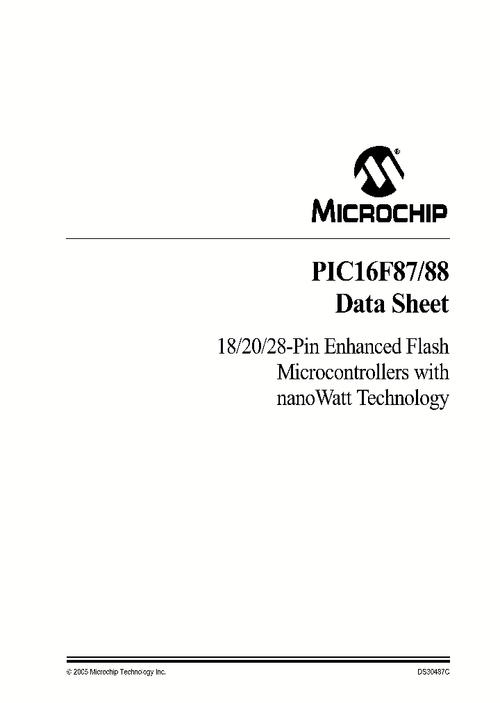 PIC16F87-E_9060555.PDF Datasheet