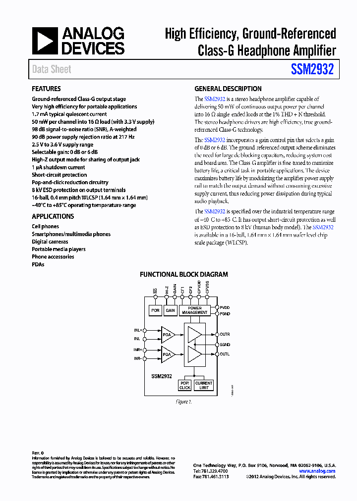 SSM2932_9061064.PDF Datasheet