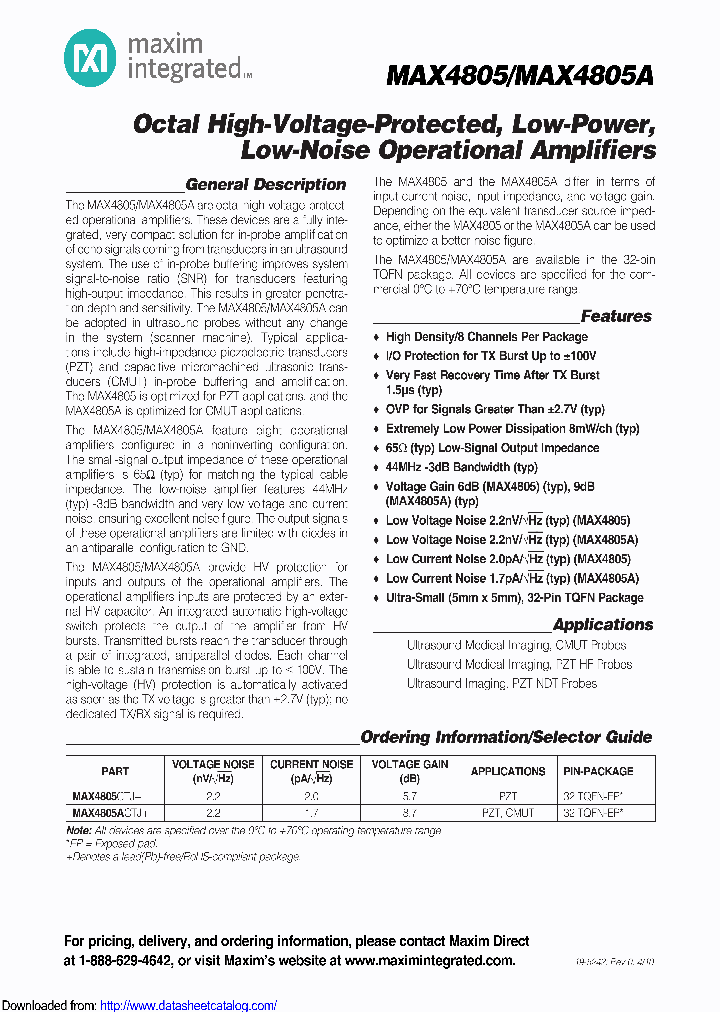 MAX4805ACTJ_9061554.PDF Datasheet