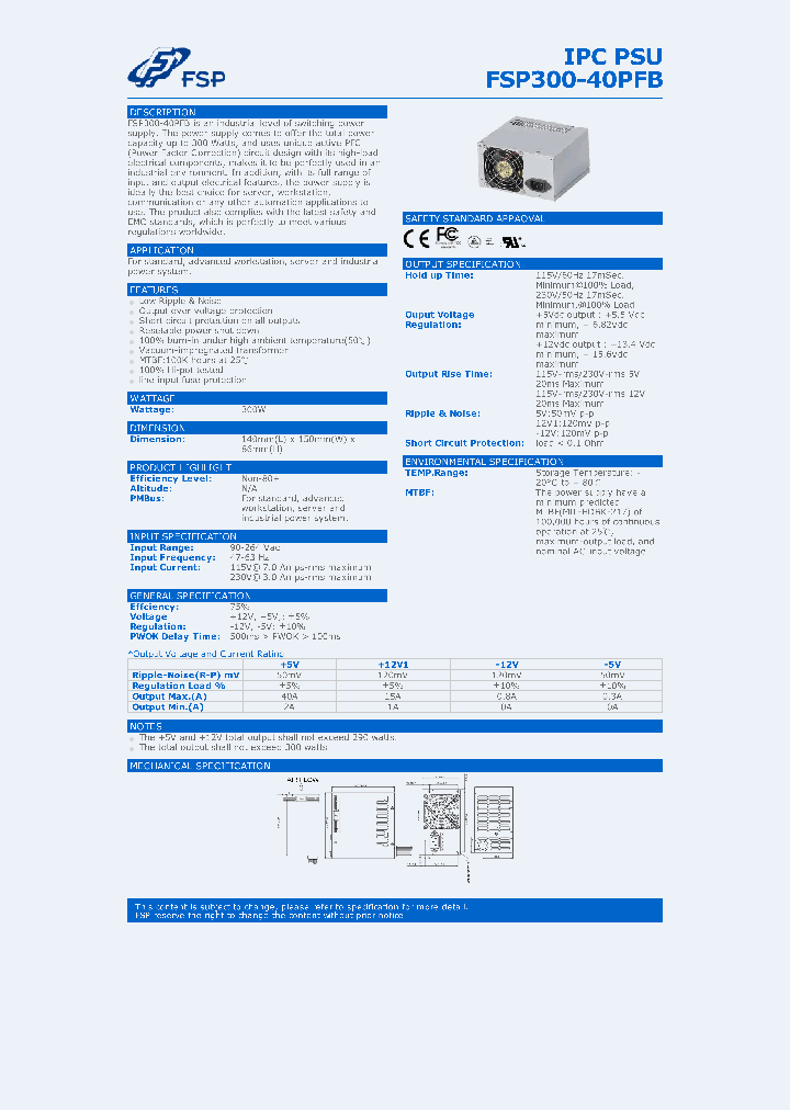 FSP300-40PFB_9062555.PDF Datasheet