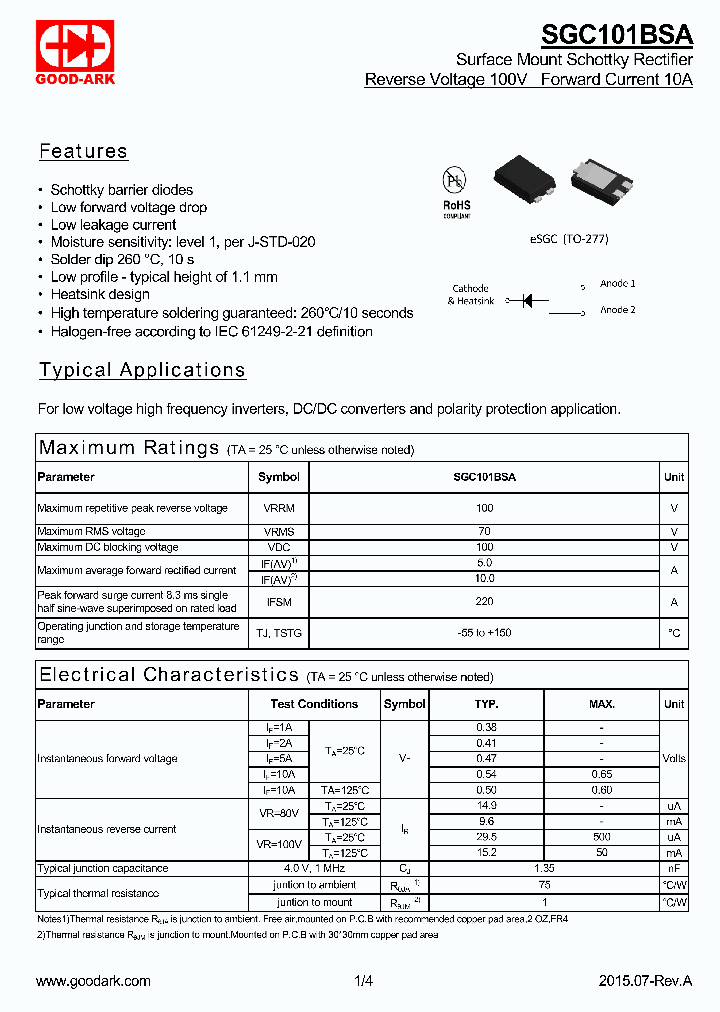 SGC101BSA_9063295.PDF Datasheet