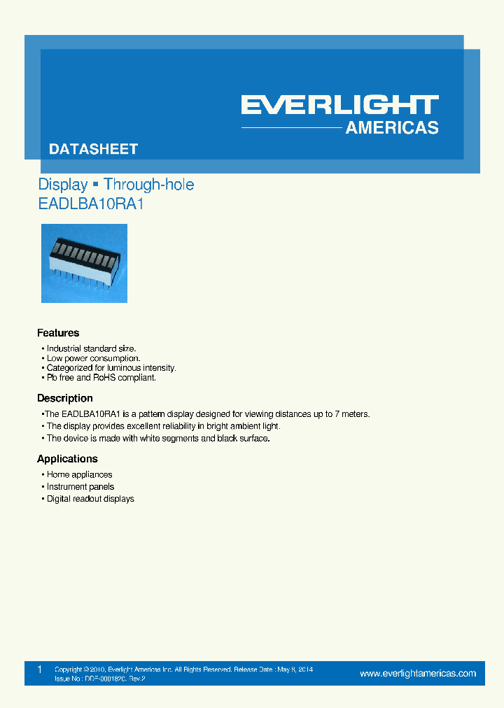 EADLBA10RA1_9063542.PDF Datasheet
