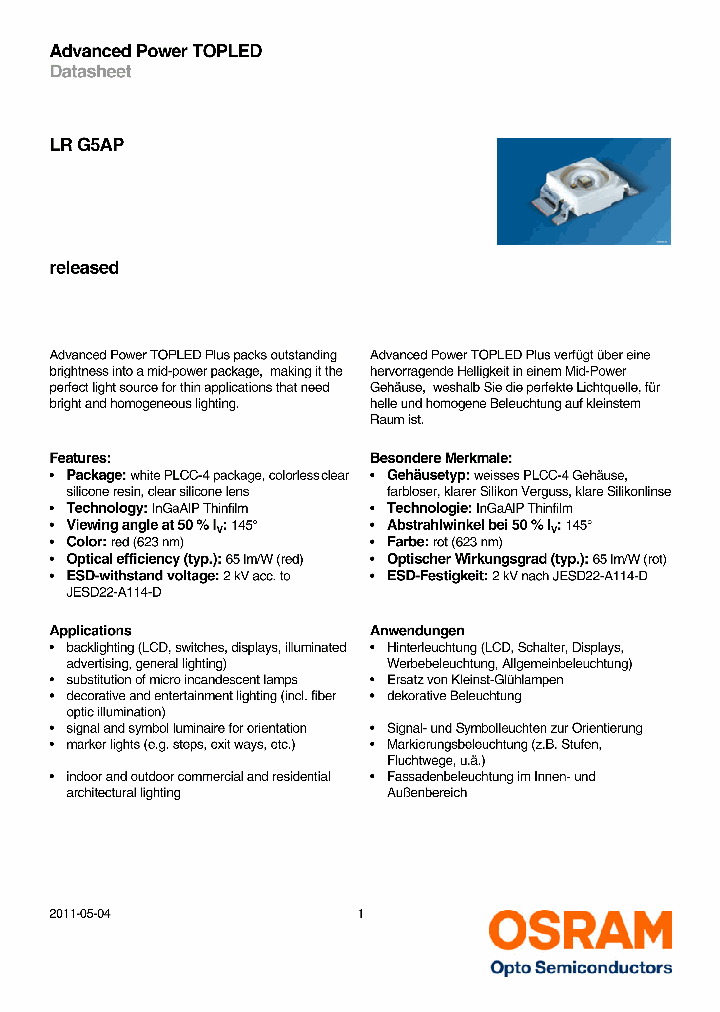 LRG5AP_9063572.PDF Datasheet