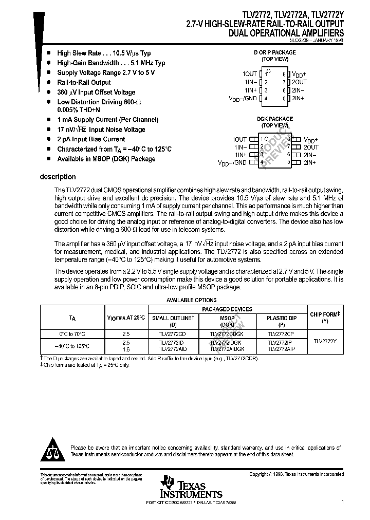 TLV2772ID_9063792.PDF Datasheet