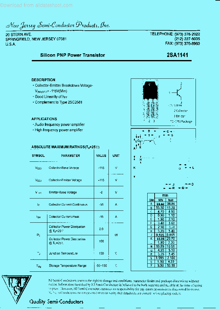 2SA1141_9064071.PDF Datasheet
