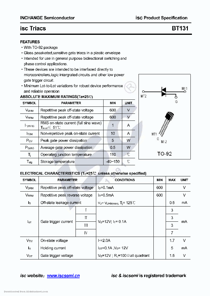 BT131_9064109.PDF Datasheet