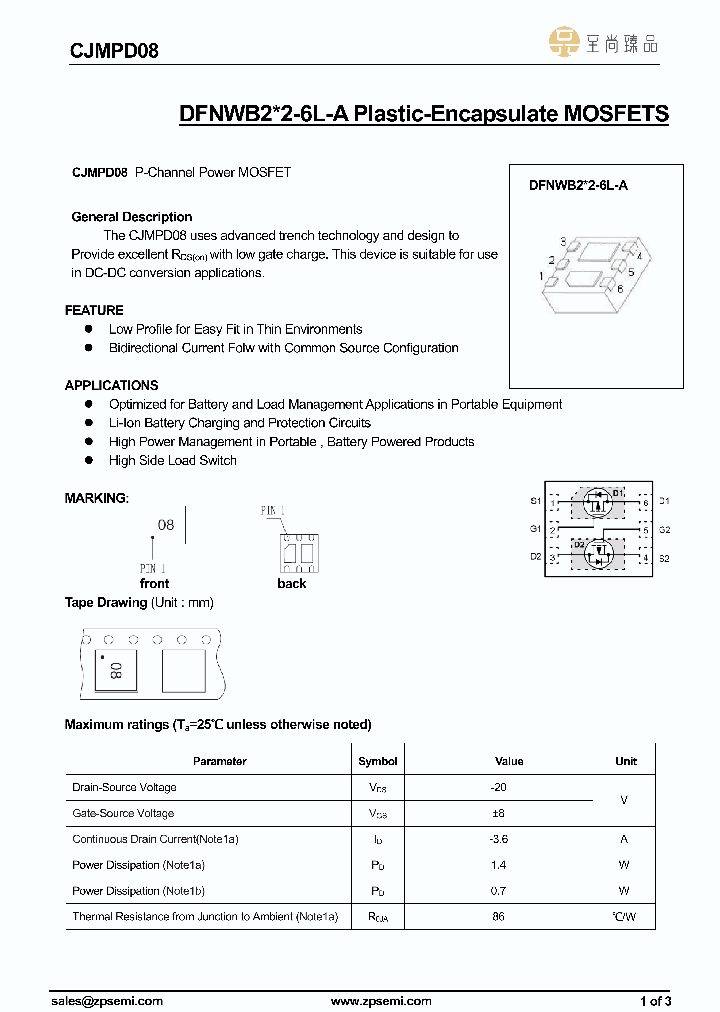CJMPD08_9064539.PDF Datasheet