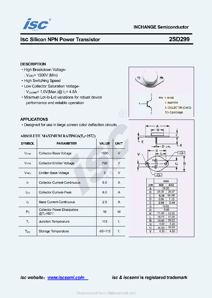 2SD299_9068091.PDF Datasheet