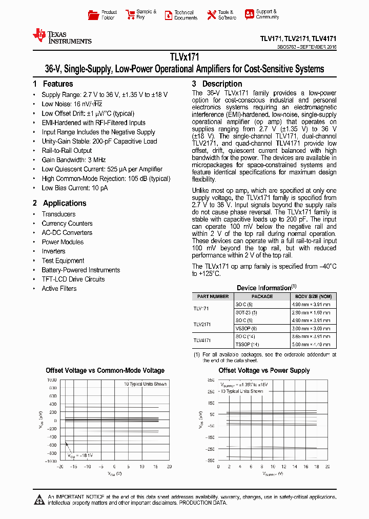 TLV171IDBVR_9068099.PDF Datasheet