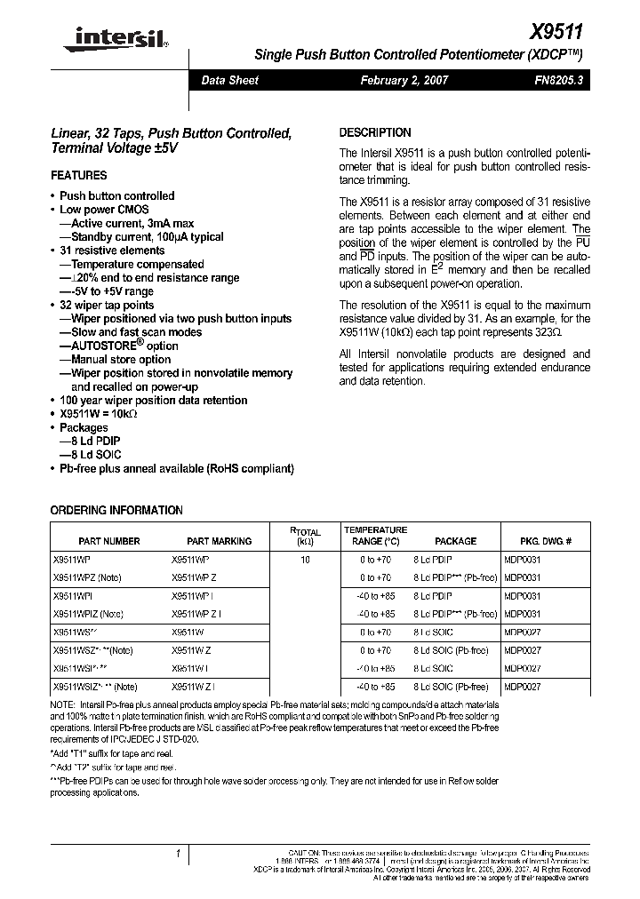 X9511WP_9068818.PDF Datasheet