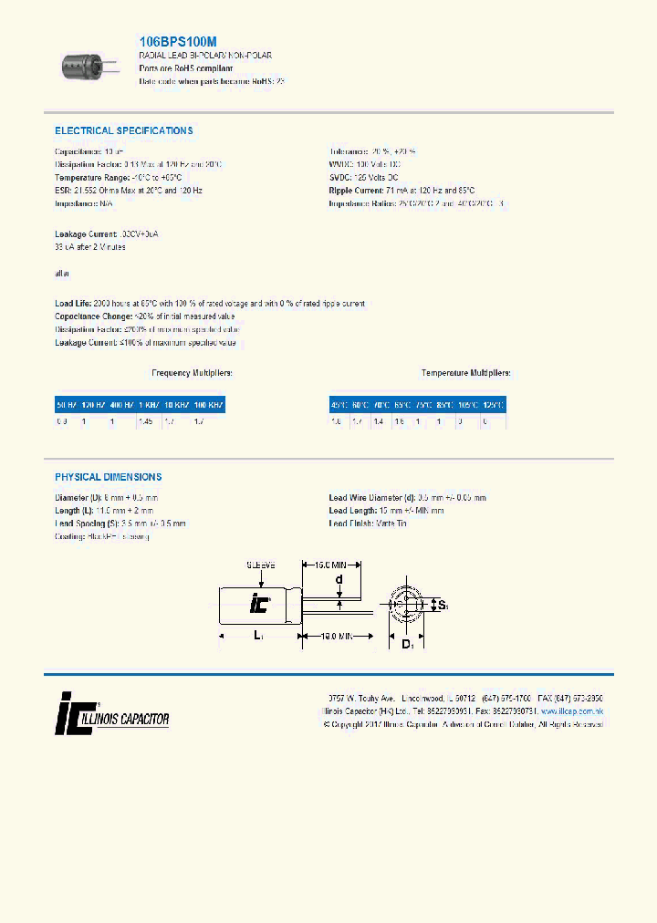 106BPS100M_9069548.PDF Datasheet