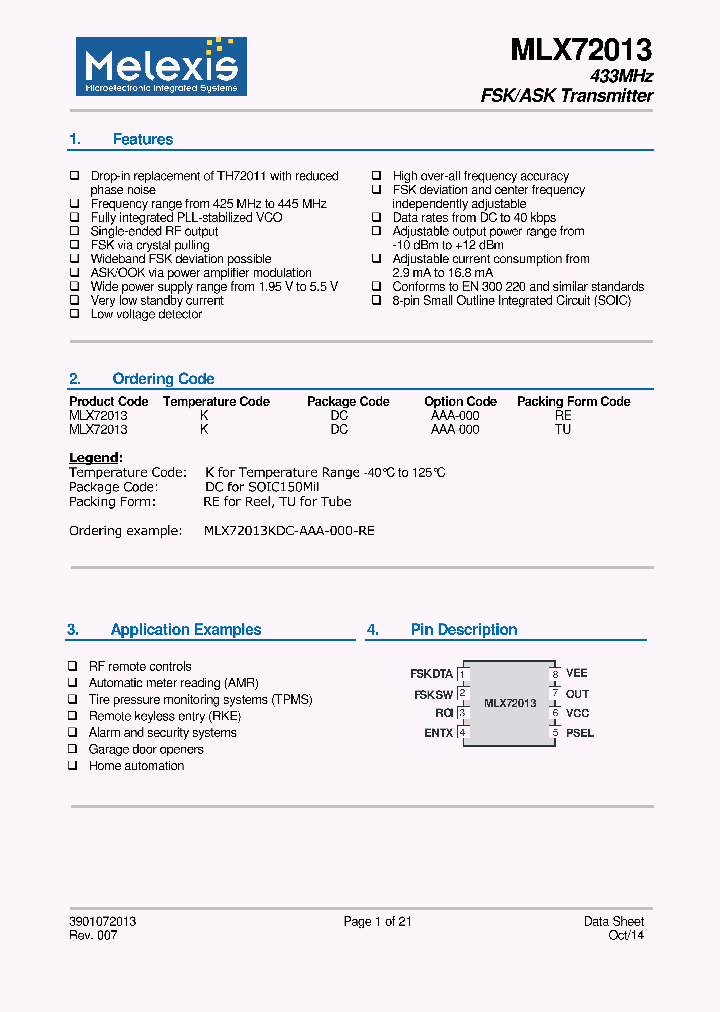 MLX72013_9069871.PDF Datasheet