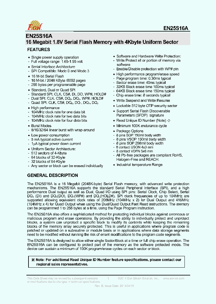 EN25S16A_9069970.PDF Datasheet