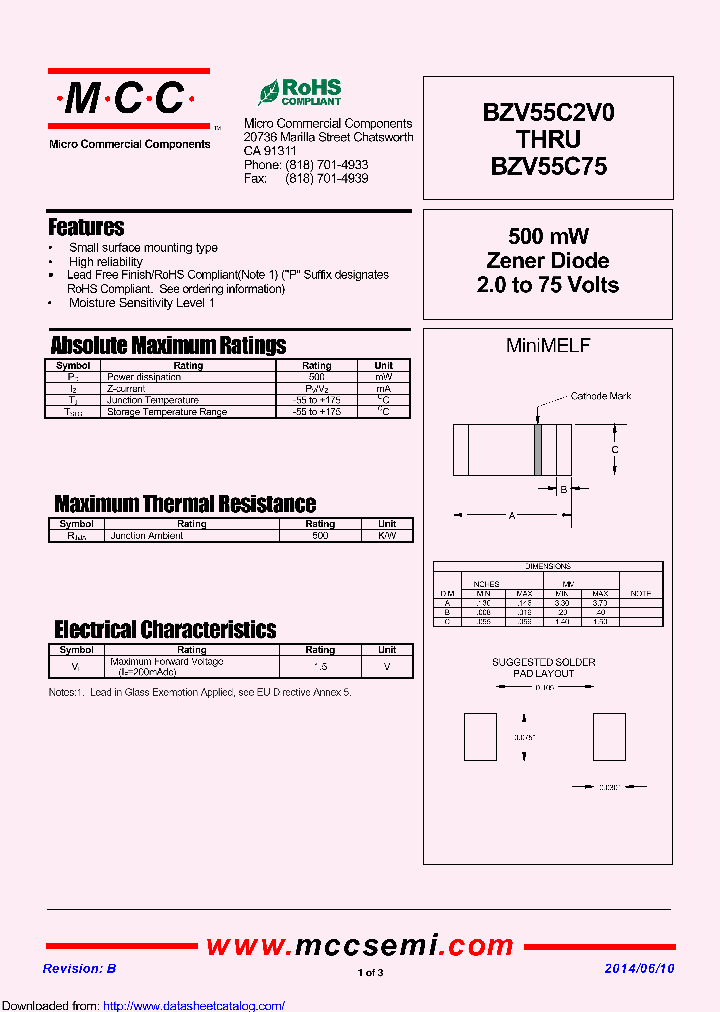 BZV55C2V2_9070848.PDF Datasheet