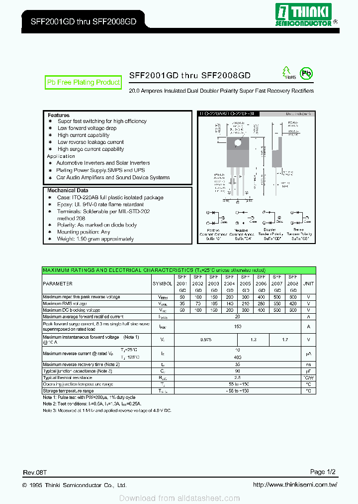 SFF2001GD_9071582.PDF Datasheet