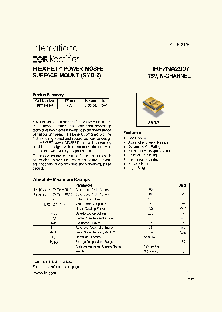 IRF7NA2907SCV_9071803.PDF Datasheet