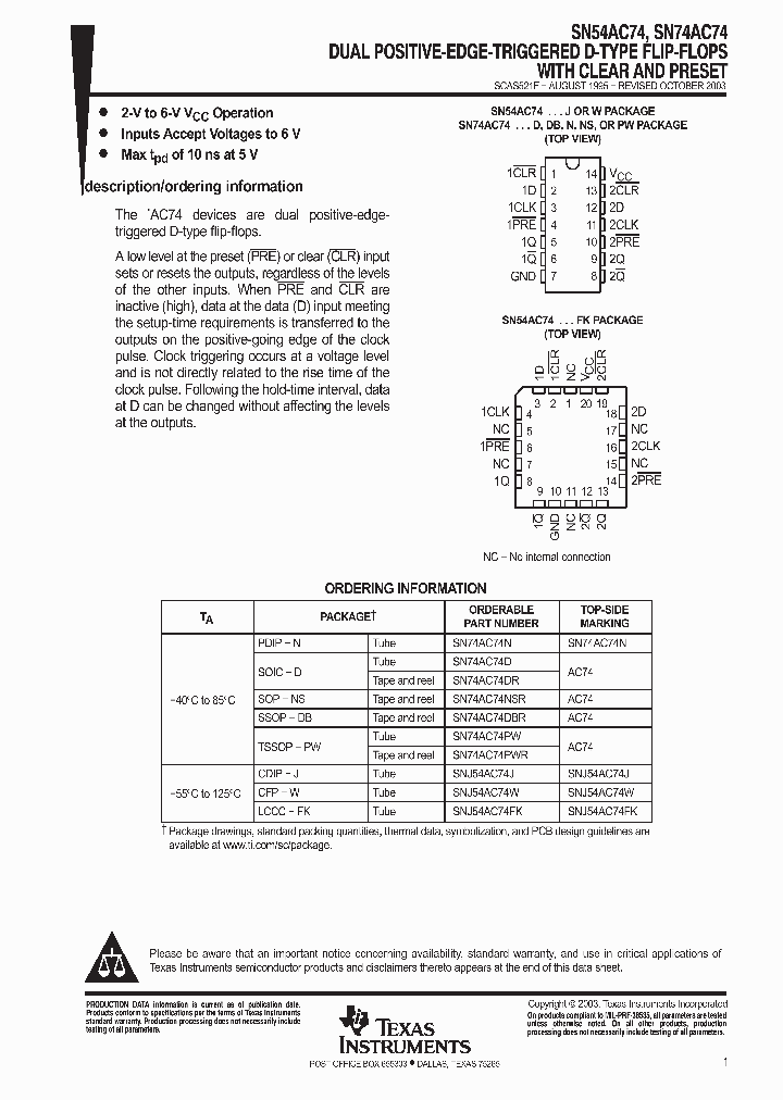 SN74AC74_9071948.PDF Datasheet