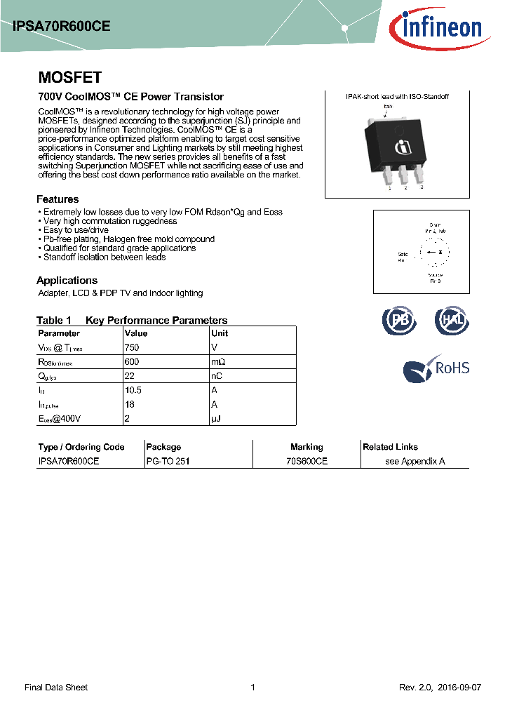 IPSA70R600CE_9072161.PDF Datasheet