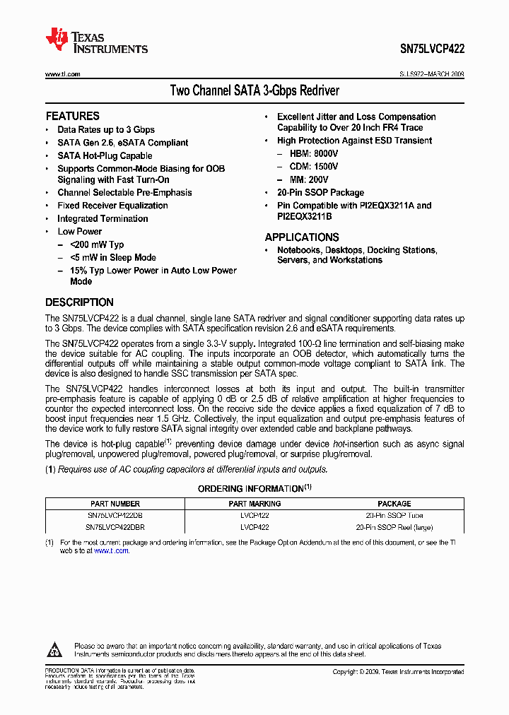 SN75LVCP422_9072289.PDF Datasheet