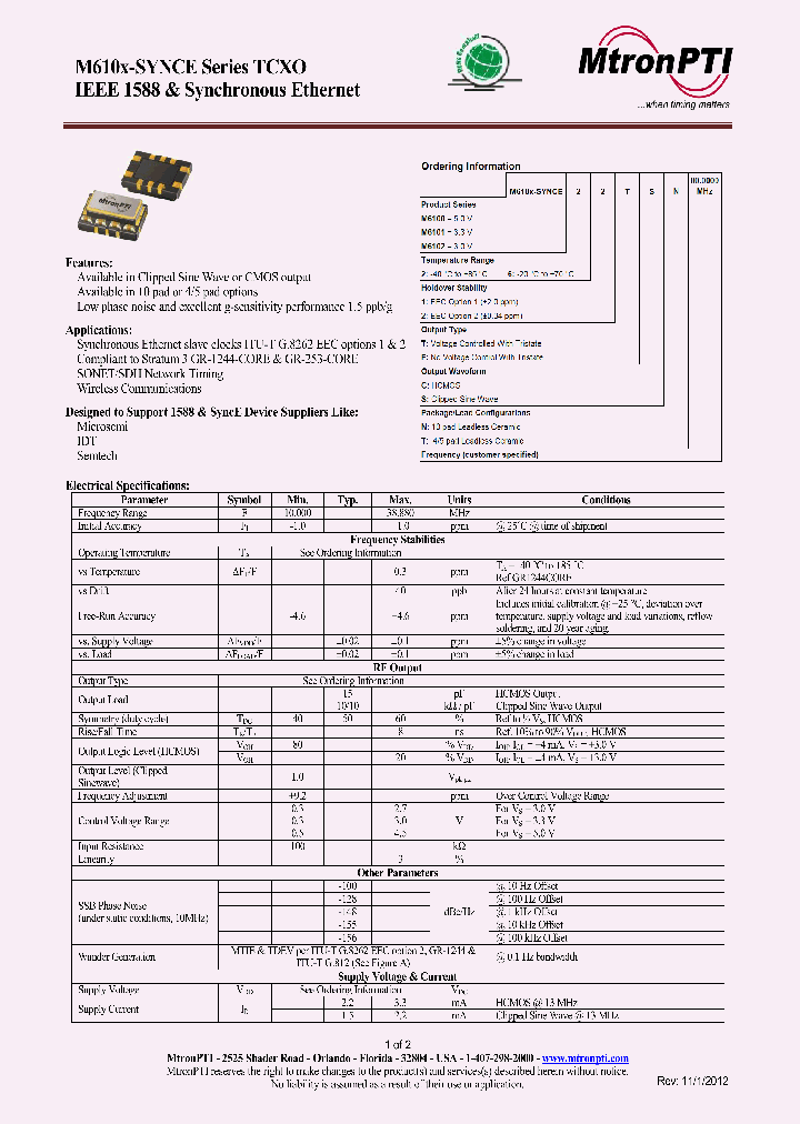 M610121FST_9072507.PDF Datasheet