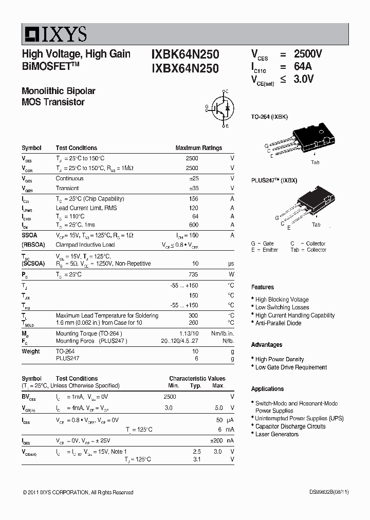 IXBK64N250_9072652.PDF Datasheet