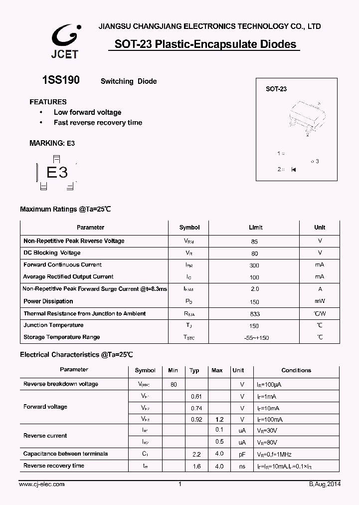 1SS190_9072655.PDF Datasheet