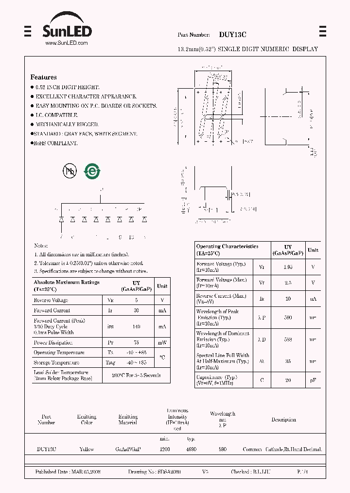 DUY13C_9073162.PDF Datasheet