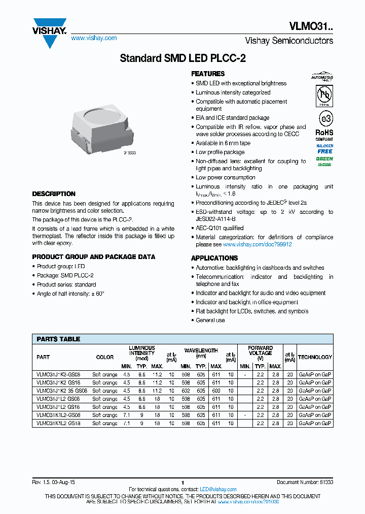 VLMO31_9073597.PDF Datasheet