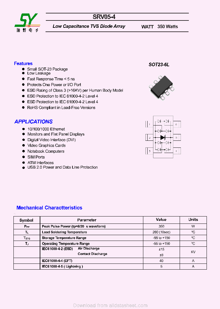 SRV05-4_9074322.PDF Datasheet