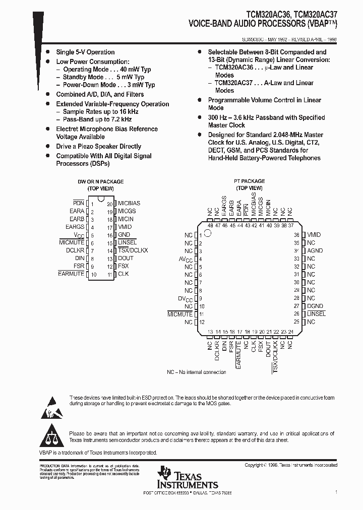 TCM320AC36_9074994.PDF Datasheet
