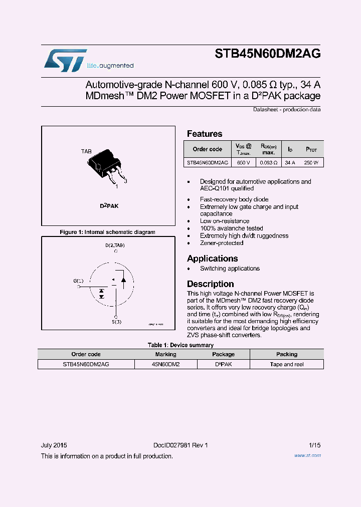 STB45N60DM2AG_9075006.PDF Datasheet