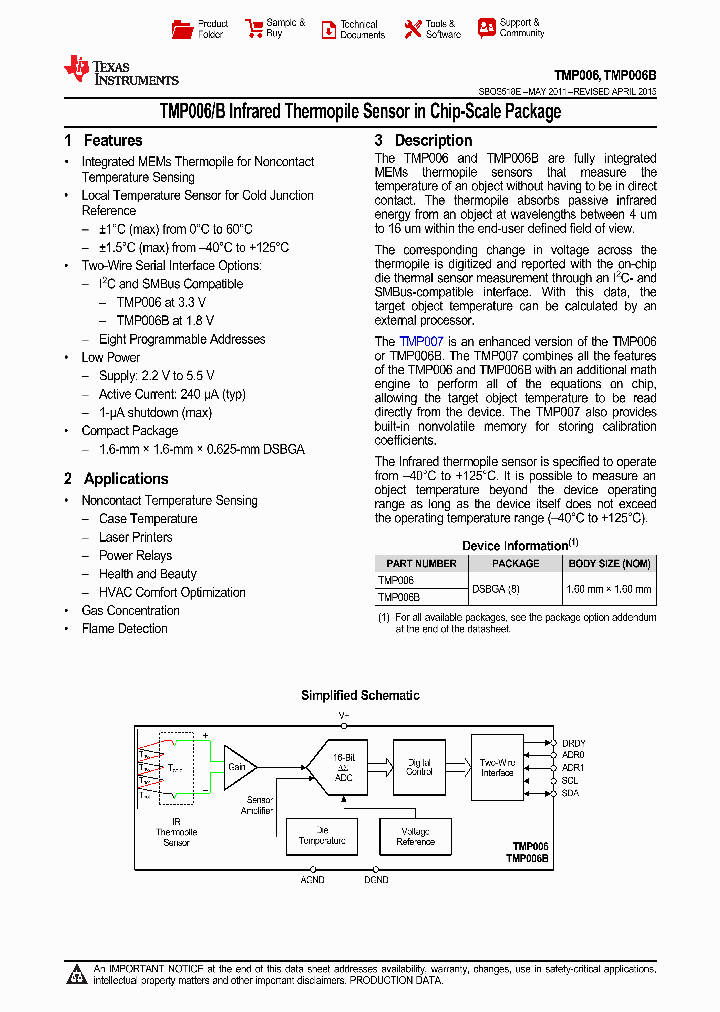 TMP006B_9075162.PDF Datasheet