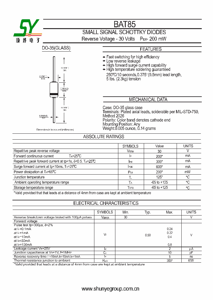 BAT85_9075540.PDF Datasheet