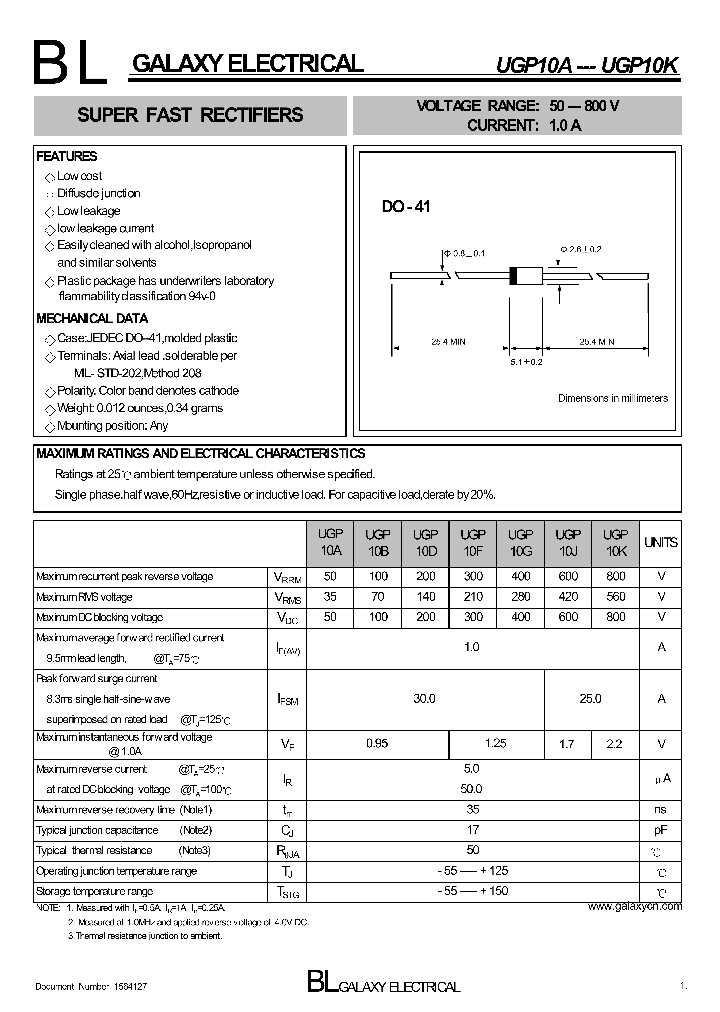 UGP10B_9075798.PDF Datasheet