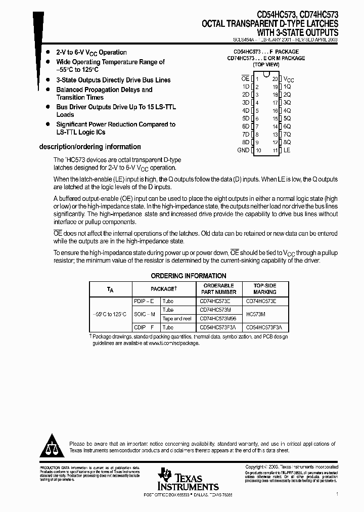 CD54HC573_9076478.PDF Datasheet
