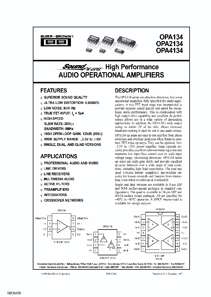 OPA2134_9076612.PDF Datasheet