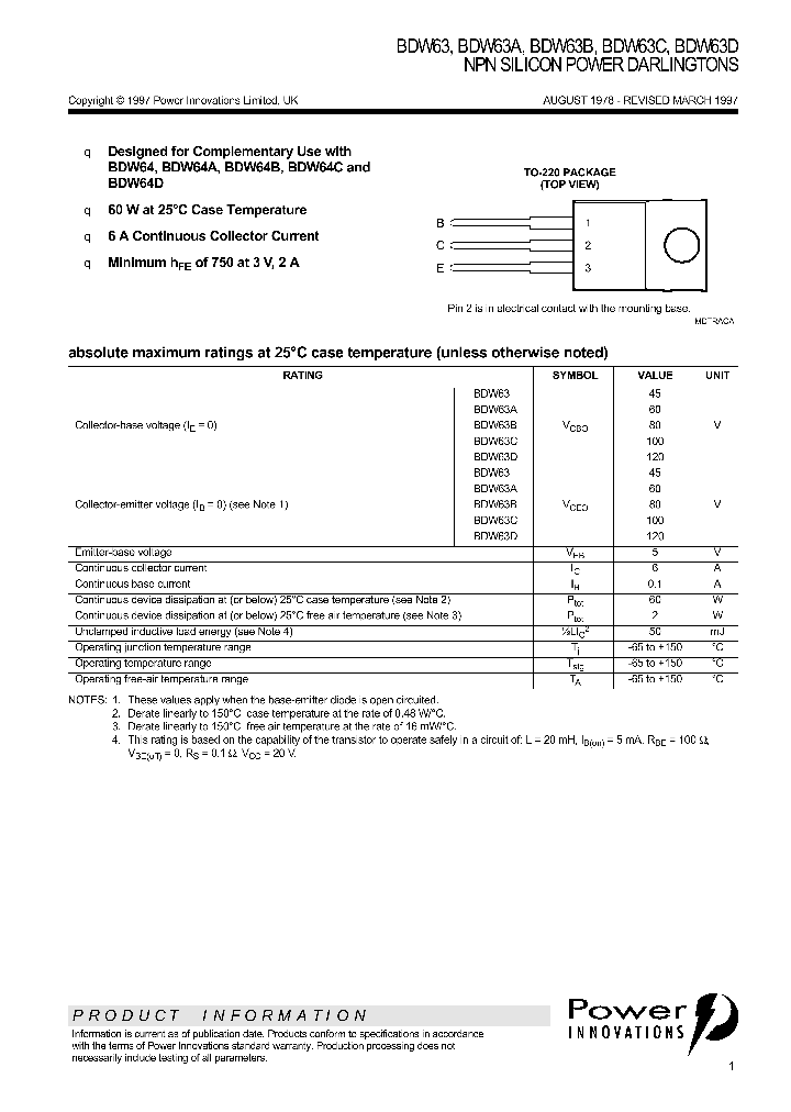 BDW63_9077719.PDF Datasheet