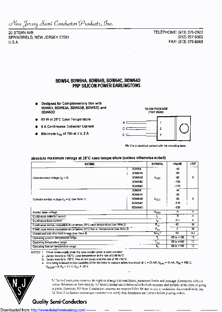 BDW64_9077724.PDF Datasheet