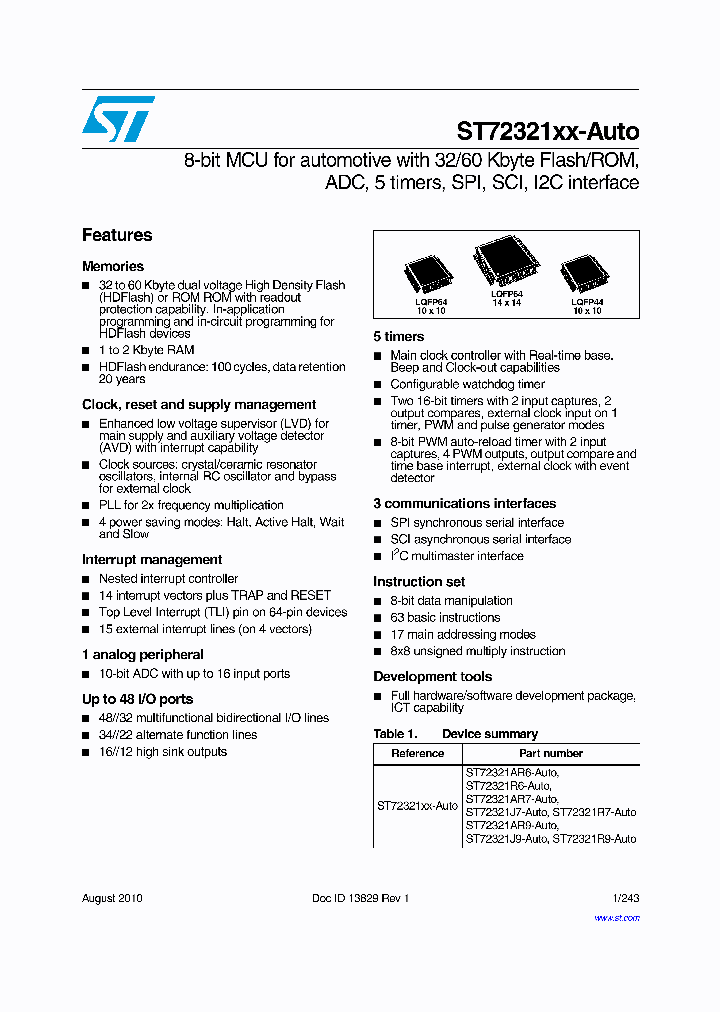 ST72321AR9-AUTO_9078266.PDF Datasheet