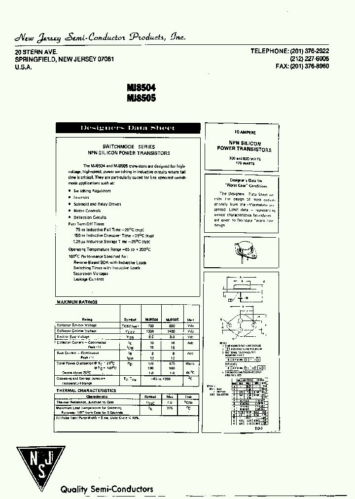 MJ8504_9078965.PDF Datasheet