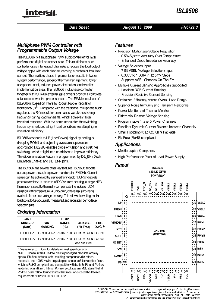 ISL9506_9080289.PDF Datasheet
