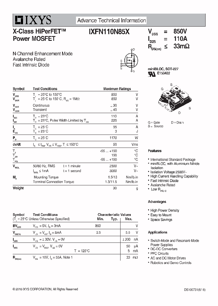 IXFN110N85X_9081372.PDF Datasheet