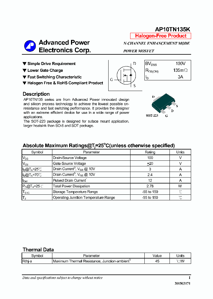 AP10TN135K_9081676.PDF Datasheet