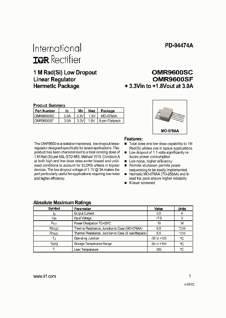 OMR9600SC_9083826.PDF Datasheet