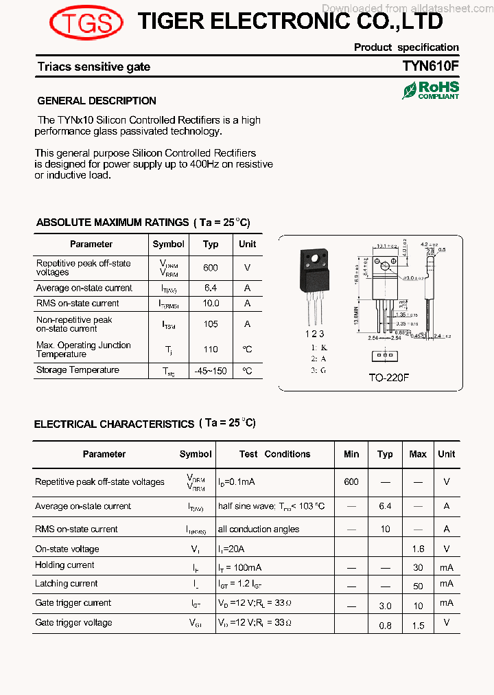 TYN610F_9084354.PDF Datasheet
